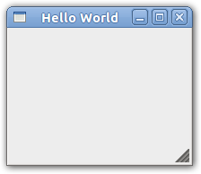 Hello World GTK example